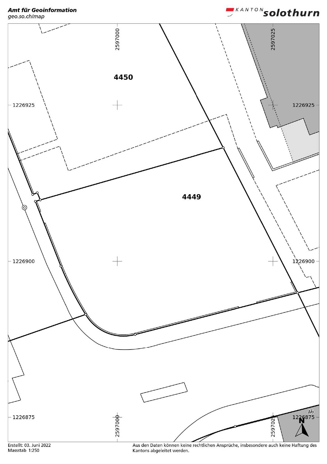 esco immo GmbH | Verkaufsobjekt | 807 m² Bauland gemischte Bauzone in Grenchen SO | Parzelle