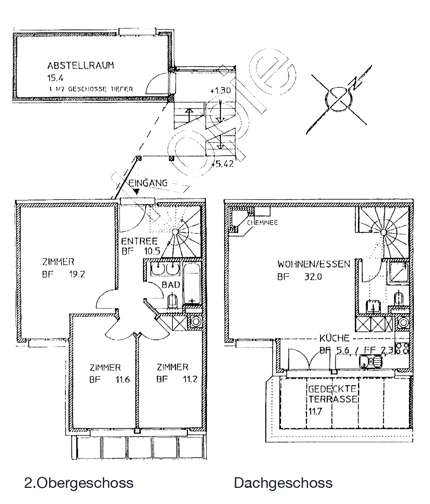 esco immo GmbH | Verkaufsobjekt | Charmante 4.5 Zimmer Dach-Maisonette-Wohnung | Grundriss esco immo GmbH | Verkaufsobjekt | Charmante 4.5 Zimmer Dach-Maisonette-Wohnung | Grundriss